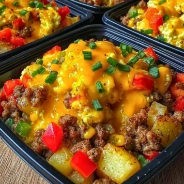 High protein freezer friendly breakfast bowls with fresh ingredients