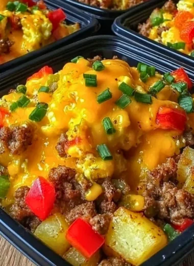 High protein freezer friendly breakfast bowls with fresh ingredients