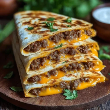 Delicious Smashburger Quesadillas filled with flavor and fresh ingredients
