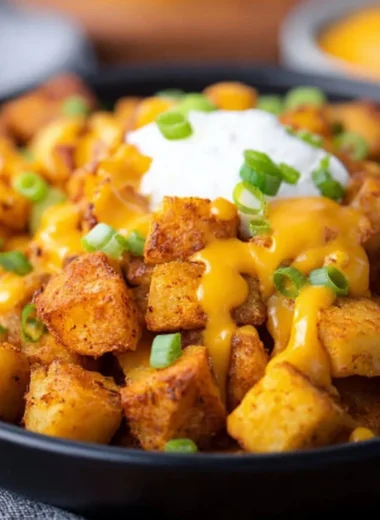 Cozy homemade Taco Bell potato bites ready to serve.