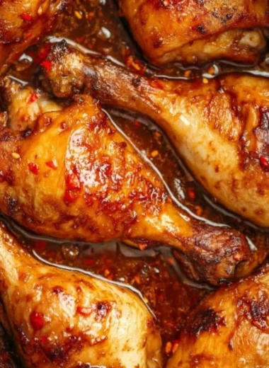 Asian Style Slow Cooker Chicken Legs with savory sauce and herbs