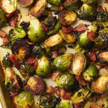 Delicious Brussels sprouts sautéed with pancetta