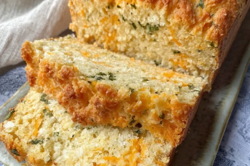 Freshly baked Cheddar Bay Biscuit Bread served warm with butter.
