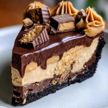 Delicious Chocolate Peanut Butter Pie with a rich, creamy filling