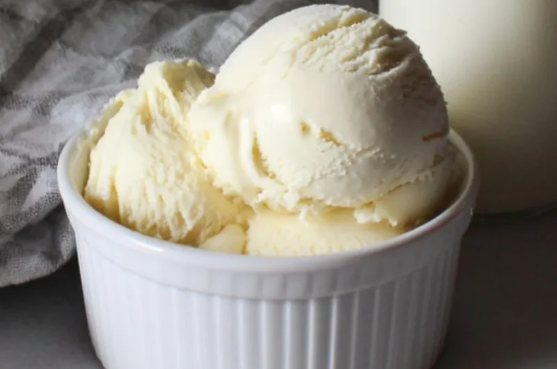 Delicious Cold Stone Sweet Cream Ice Cream in a waffle cone