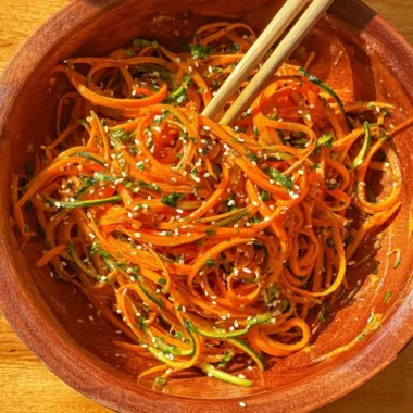 Fresh cucumber carrot salad with vibrant colors and healthy ingredients