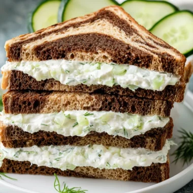 Refreshing cucumber sandwiches on a plate, ideal for parties and picnics.
