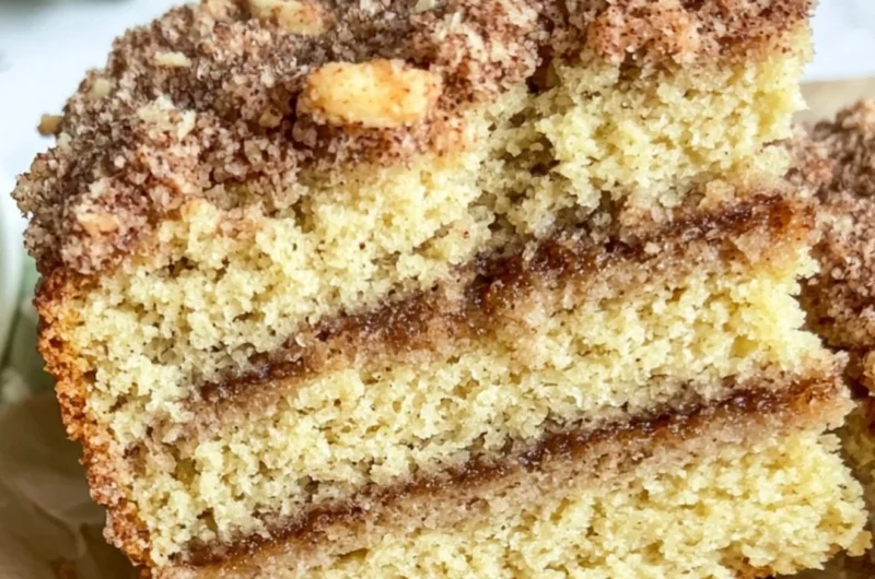 Healthy Starbucks Coffee Cake recipe with grain-free and dairy-free options