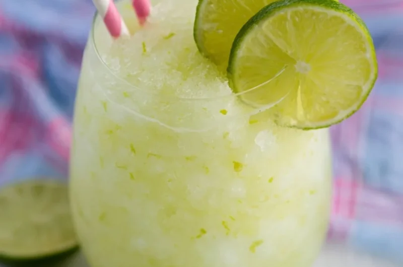 Key Lime Cocktail served in a chilled glass with lime garnish