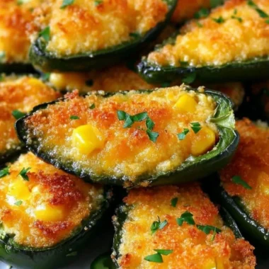 Delicious jalapeno cornbread poppers, a baked appetizer with cheese and jalapenos