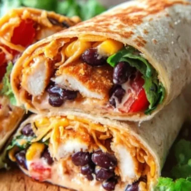 Delicious Southwest Chicken Wraps with fresh ingredients and bold flavors