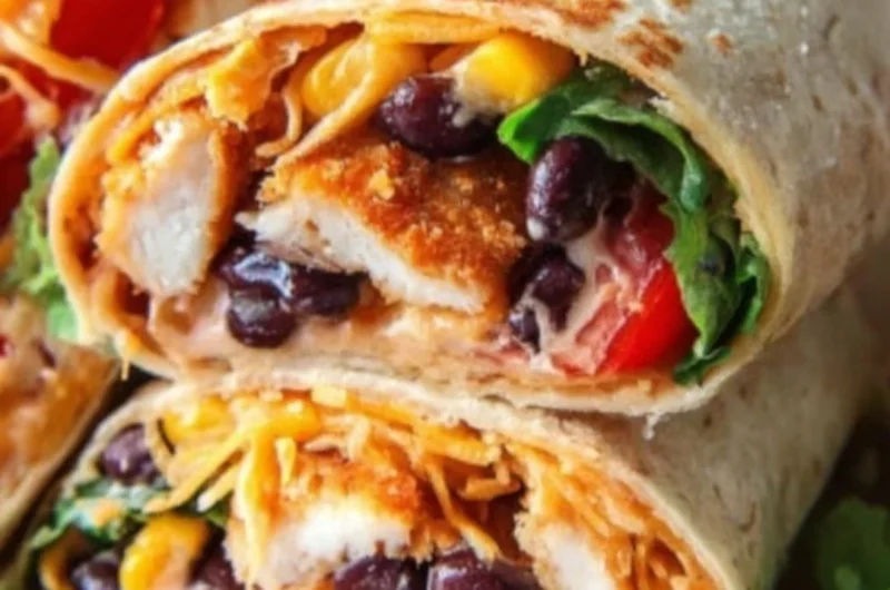 Delicious Southwest Chicken Wraps with fresh ingredients and bold flavors