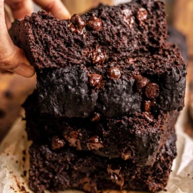 Cozy Chocolate Pumpkin Bread fresh out of the oven with a rich chocolate glaze.