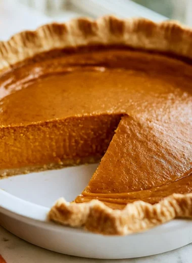 Cozy pumpkin pie baked to perfection for a delicious fall dessert