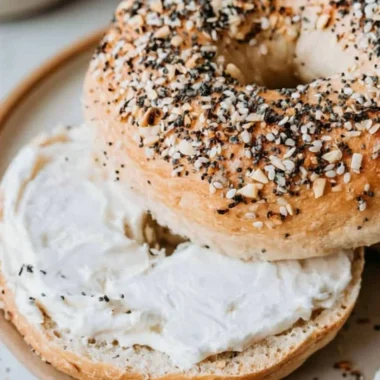 Cozy homemade sourdough bagels fresh from the oven