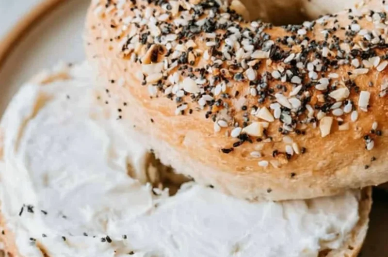 Cozy homemade sourdough bagels fresh from the oven