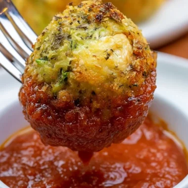 Cozy zucchini garlic bites fresh out of the oven, garnished with herbs.