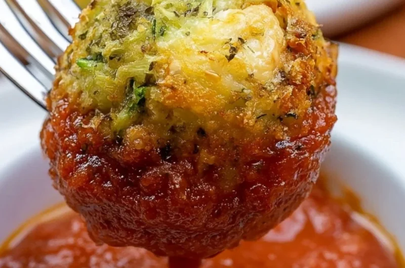 Cozy zucchini garlic bites fresh out of the oven, garnished with herbs.