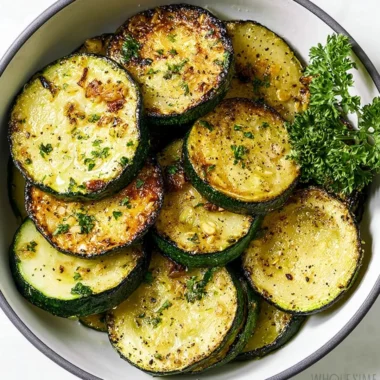 Delicious sautéed zucchini served as a cozy side dish
