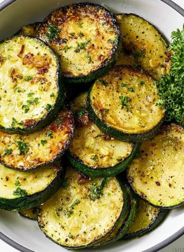 Delicious sautéed zucchini served as a cozy side dish