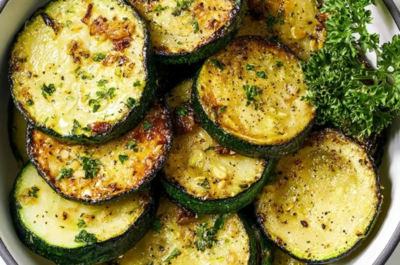 Delicious sautéed zucchini served as a cozy side dish